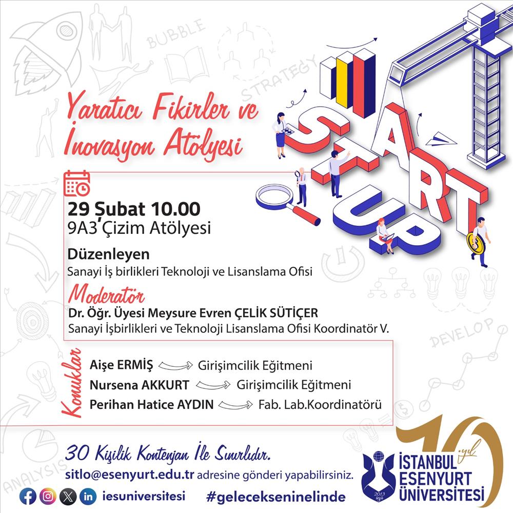 Yaratıcı Fikirler ve İnovasyon Atölyesi