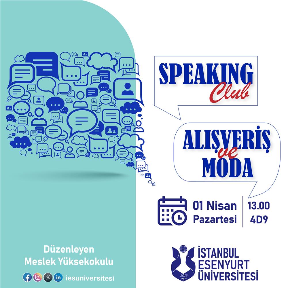 Speaking Club/Alışveriş ve Moda