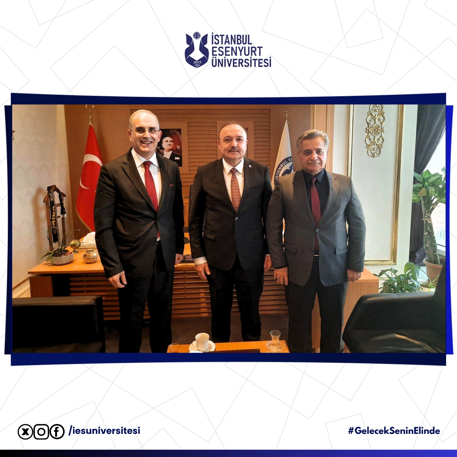 Bandırma Onyedi Eylül Üniversitesi Rektörü Prof. Dr. İsmail Boz, Rektörümüz Prof. Dr. Süleyman Özdemir’i makamında ziyaret ederek başarı dileklerini iletti.